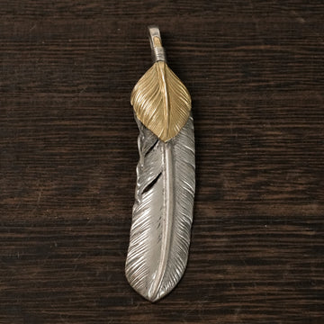 新型キャスト現行上金特大フェザー(右)