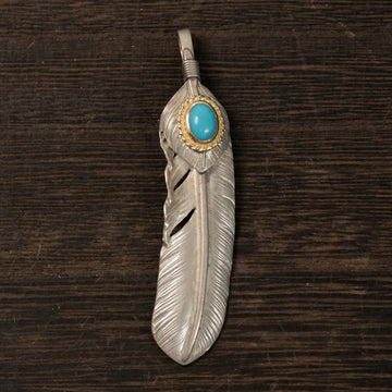 現行上銀金縄TQ特大フェザー(右)