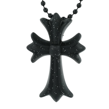 ラバースモールCHクロス RUBBER SML CH CROSS 【シリコンネックレストップ ペンダント】ブラック×ラメ インボイス付き