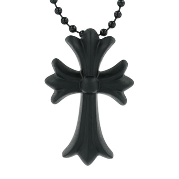 ラバースモールCHクロス RUBBER SML CH CROSS 【シリコンネックレストップ ペンダント】ブラック	インボイス付き
