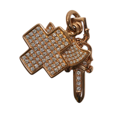 22k 3トリンケッツ AF PAVE DIA 3TRINKETS 【ゴールドネックレストップ ペンダント アフターダイヤモンド】