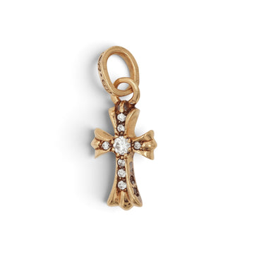 22K ベイビーファット PAVE DIA CRS BBYFAT 【ゴールドネックレストップ チャーム パヴェ ダイヤモンド】