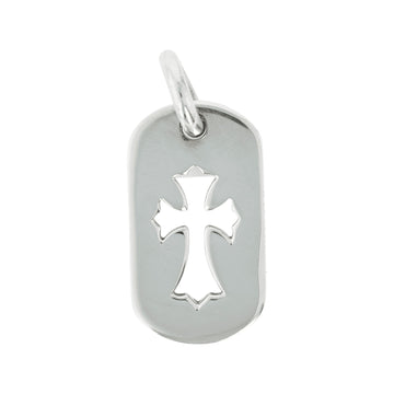 スモールカットアウトクロス ドッグタグ SML CO CROSS DOG TAG 【シルバーネックレストップ チャーム】 インボイス付き