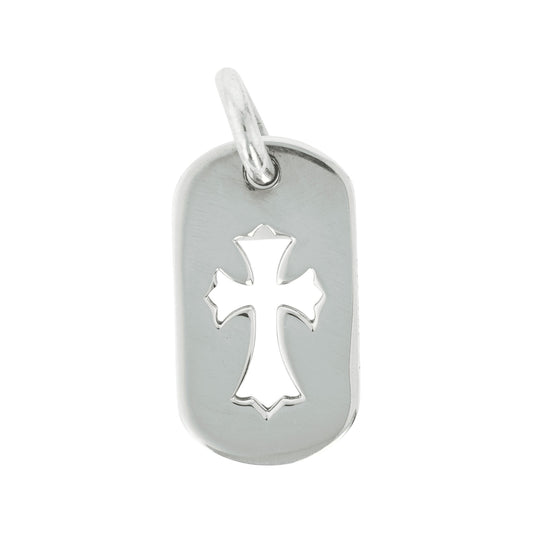 スモールカットアウトクロス ドッグタグ SML CO CROSS DOG TAG 【シルバーネックレストップ チャーム】 インボイス付き