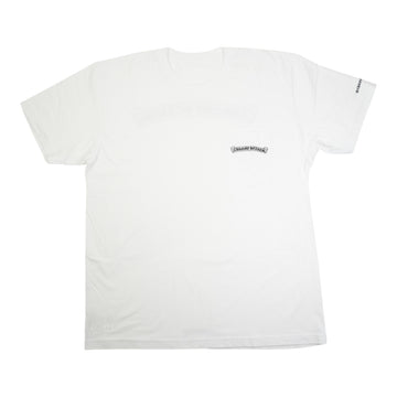 スクロールラベルバックプリント 【Tシャツ】【ホワイト】 SIZE:XL