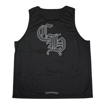 MESH WARM UP JERSEY CHプリント【メッシュリバーシブルタンクトップ】【ブラック】SIZE:M