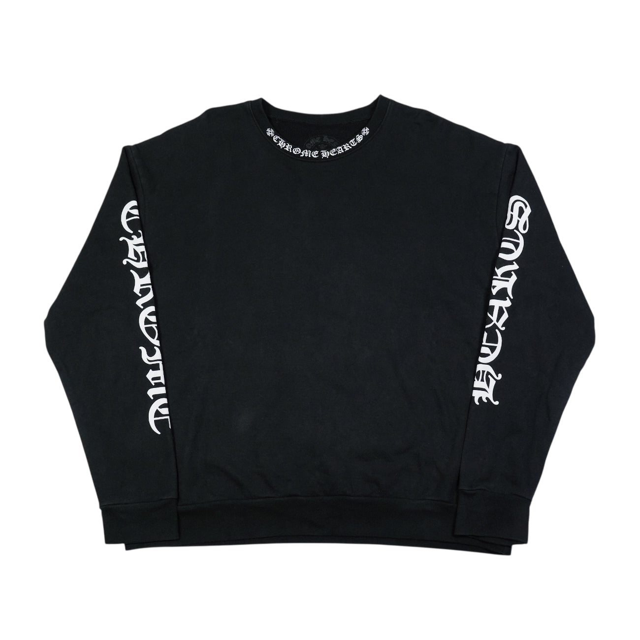 SWTSHRT PLVR ネックロゴプリントスウェットS