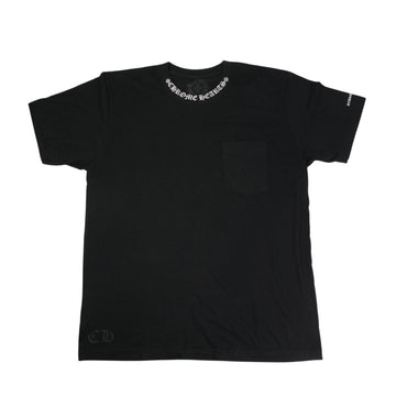 T-SHRT 1 ネックロゴプリントTシャツ
