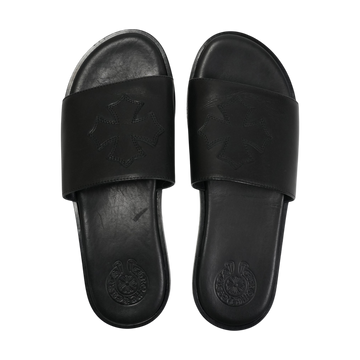 CH SLIDE LEATHER CHプラスパッチレザーサンダル 41