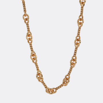 22K ツイストチェーン 18インチ T18 NECK CHAIN 【ゴールドネックレス チェーン】