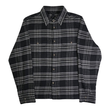 ワークドッグ フランネルチェック WORK DOG 【クロスボールボタン付きシャツジャケット】【グレー】 SIZE:M