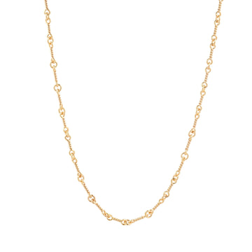 22K ツイストチェーン 18インチ T18 NECK CHAIN 【ゴールドネックレス チェーン】