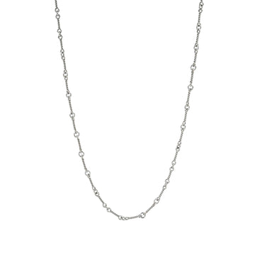 18KWG ツイストチェーン 20インチ T20 NECK CHAIN 【ホワイトゴールドネックレス チェーン】
