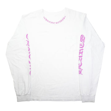 CH L S 1 ネックロゴプリント長袖カットソー XL
