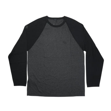 クロスパッチ付き 【ラグランスリーブシルクカットソー】【グレー】【新品】 SIZE:L