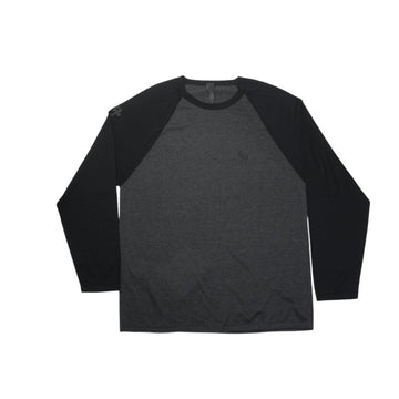 クロスパッチ付き 【ラグランスリーブシルクカットソー】【グレー】【新品】 SIZE:L