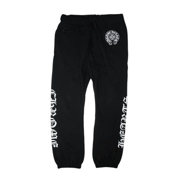 英字サイドプリント 【スウェットパンツ】【ブラック】【新品】 SIZE:L
