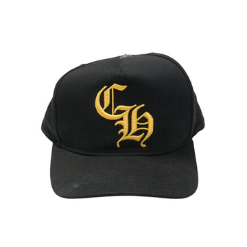 CH刺繍 【ベースボールキャップ/BASEBALL CAP】【ブラック】 SIZE:ONE