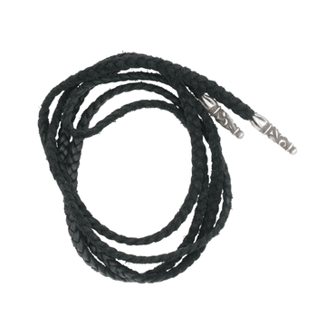 レザーブレイド スクロールチップ SC LEATHER BRAID  【レザーネックレス】