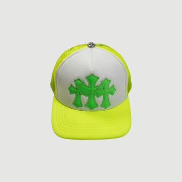 3クロスパッチ 【トラッカーキャップ/TRUCKER CAP】【イエロー×グリーン】 SIZE:ONE