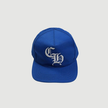 CH刺繍 【ベースボールキャップ/BASEBALL CAP】【ブルー×ホワイト】 SIZE:ONE