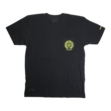 ホースシューバックプリント 【Tシャツ】【ブラック×イエロー】 SIZE:L
