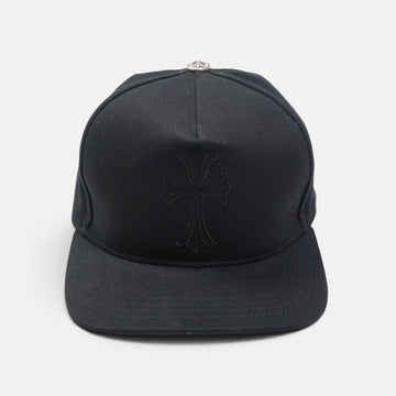 クロス刺繍 【ベースボールキャップ/BASEBALL CAP】【ブラック】 SIZE:ONE