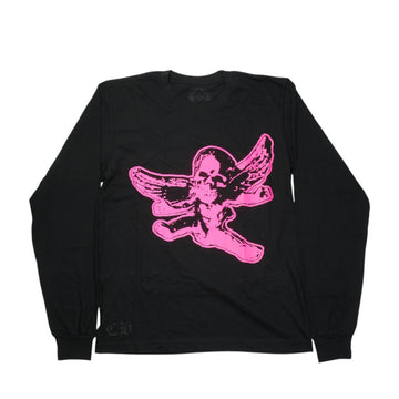 フォティフロントプリント 【カットソー】【ブラック×ピンク】【新品】 SIZE:M