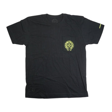 ホースシューバックプリント 【Tシャツ】【ブラック×イエロー】【新品】 SIZE:L