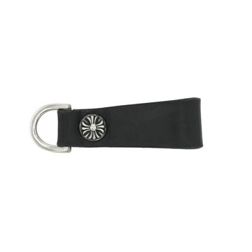 ベルトループクロスボール Dカン BELT LOOP D RING CROSS BALL 【シルバー レザーベルトループ】