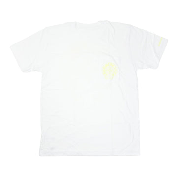 ホースシューバックプリント 【Tシャツ】【ホワイト×イエロー】【新品】 SIZE:M