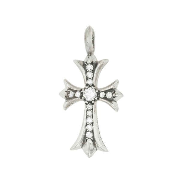 タイニーファットクロス PAVE DIA CRS F TINY 【シルバーネックレストップ チャーム パヴェ ダイヤモンド】