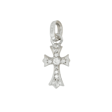 18K ベイビーファット PAVE DIA CRS BBYFAT 【ホワイトゴールドネックレストップ チャーム パヴェ ダイヤモンド】