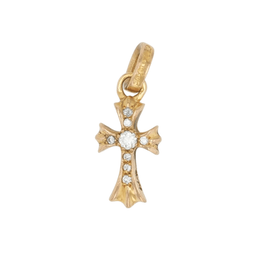 22K ベイビーファット PAVE DIA CRS BBYFAT 【ゴールドネックレストップ チャーム パヴェ ダイヤモンド】