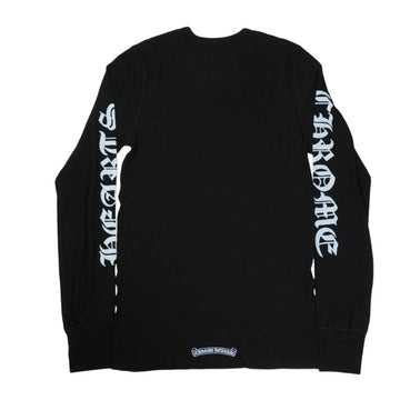 ロゴ袖プリント 【サーマルカットソー】【ブラック×ブルー】【新品】 SIZE:M