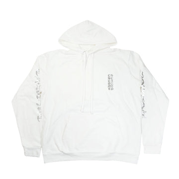 オンライン限定グリッタープリント 【パーカー】【ホワイト】【新品】 SIZE:L