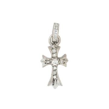 18K ベイビーファット PAVE DIA CRS BBYFAT 【ホワイトゴールドネックレストップ チャーム パヴェ ダイヤモンド】