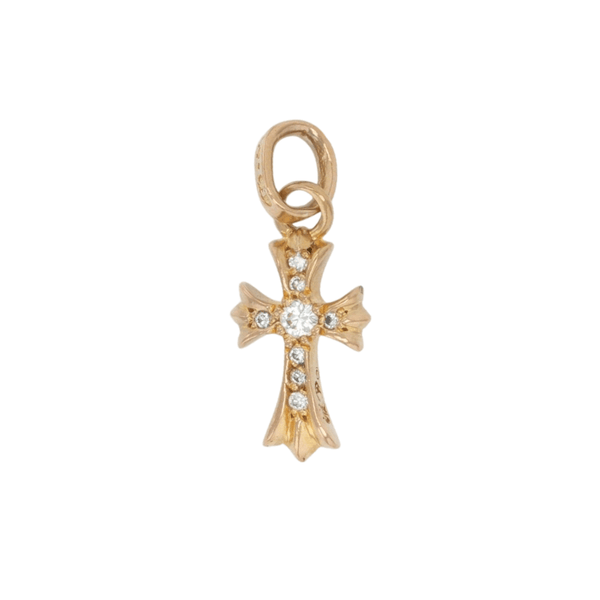 22K ベイビーファット PAVE DIA CRS BBYFAT 【ゴールドネックレストップ チャーム パヴェ ダイヤモンド】