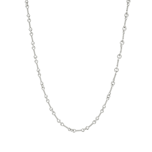 18KWG ツイストチェーン 24インチ T24 NECK CHAIN 【ホワイトゴールドネックレス チェーン】