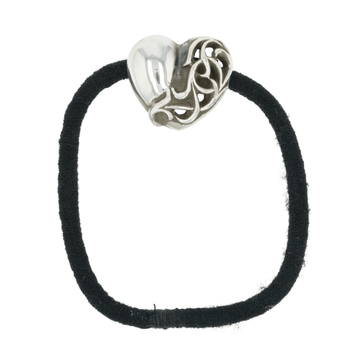 ハートヘアゴム HEART HAIRBAND 【シルバーコンチョ】