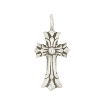 DOUBLE CH CROSS [Silver Necklace Top Charm]