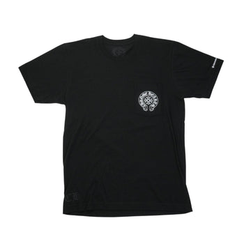 ホースシューバックプリント 【Tシャツ】【ブラック×ホワイト】【新品】 SIZE:M