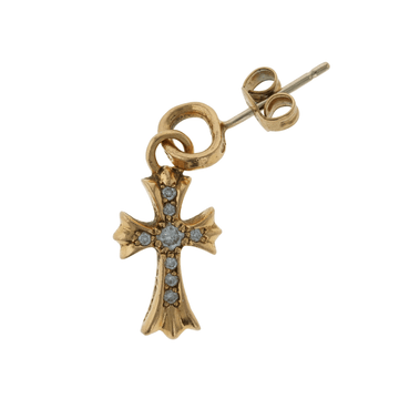 22K Baby Fat Drop PAVE DIA CRS BBYFAT DROP [Gold Earring Pave Diamond]