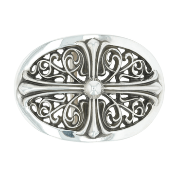 クラシックオーバルクロスバックル BUCKLE CLASSIC OVAL CROSS 1.5 【シルバーバックル ベルト】