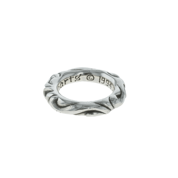 SCROLL BAND [Silver Ring] Size 7
