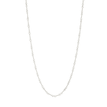 18KWG ツイストチェーン 24インチ T24 NECK CHAIN 【ホワイトゴールドネックレス チェーン】