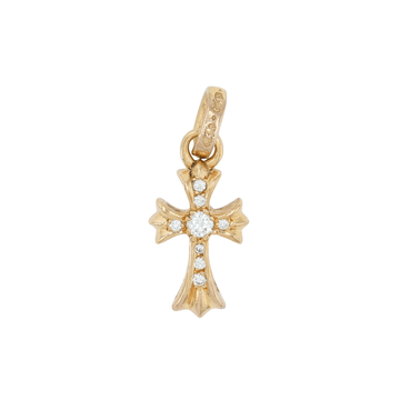 22K ベイビーファット PAVE DIA CRS BBYFAT 【ゴールドネックレストップ チャーム パヴェ ダイヤモンド】