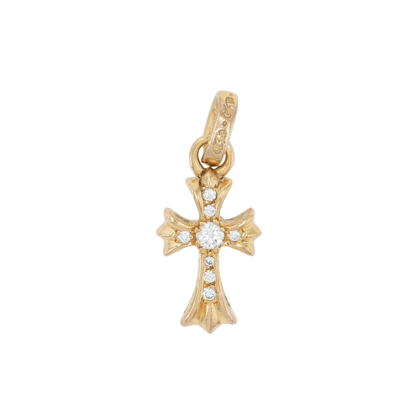 22K ベイビーファット PAVE DIA CRS BBYFAT 【ゴールドネックレストップ チャーム パヴェ ダイヤモンド】