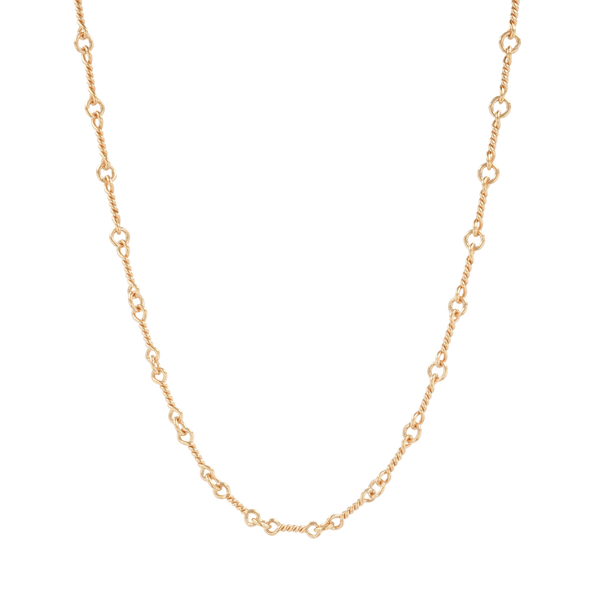 22K ツイストチェーン 18インチ T18 NECK CHAIN 【ゴールドネックレス チェーン】 インボイス付き