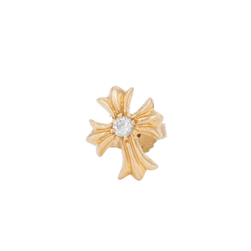 22K CHクロススタッド DIA CH CROSS STUD 【ゴールドピアス ダイヤモンド】 インボイス付き